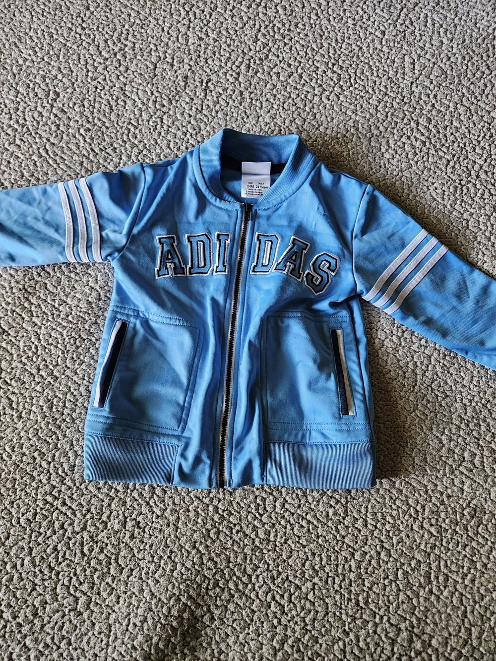 adidas Kids Light Blue Track Jacket